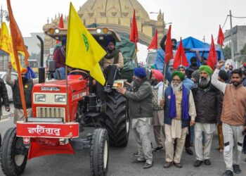 Farmers Tractor Rally: Police Used Tear Gas and Charged Lathi at the Protesting Farmers