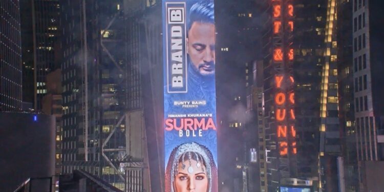 Himanshi Khurana Reached Another Milestone by Becoming the First Female Punjabi Celeb to Feature on NY’s Times Square!
