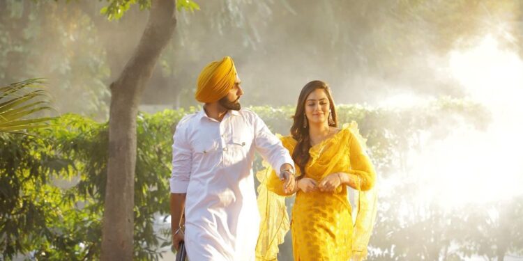 Ammy Virk Shares a New Picture Along with Sweetaj Brar from his Upcoming Song Titled “Khabbi Seat”