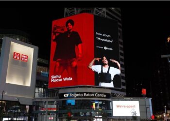 Sidhu Moose Wala’s Moosetape Made it to the Spotify Billboard in Toronto!