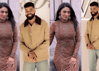 Neeru Bajwa Presents Award to AP Dhillon